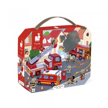 Puzzle pompiers 24pcs - Janod